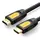 HDMI კაბელი UGREEN HD101 (10129) Round HDMI Cable 2m (Yellow/Black)