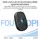 მაუსი UGREEN MU105 (90550), Wireless, USB, Mouse, Blue, 4 image
