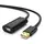 USB დამაგრძლებელი UGREEN US121 (10319) USB 2.0 Active Extension Cable with Chipset 5m (Black), 2 image