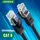 ქსელის კაბელი UGREEN NW102 (20159) Cat6 Patch Cord UTP Lan Cable 1m (Black), 5 image
