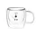 ჭიქების ნაკრები Ardesto AR2625GHA 250ml, 2 pcs Double Wall Borosilicate Glass Mug Set Animals With Handles, 3 image