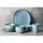 კერამიკის თეფში Ardesto Salad bowl Bagheria, 14 сm, Misty blue, ceramics, 3 image