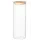 ქილა Ardesto Jar Fresh, 1300 ml, square, glass, bamboo
