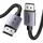 ვიდეო კაბელი UGREEN DP120 (25906), 8K DP to DP, 3m, Grey/Black, 2 image