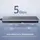 USB ჰაბი UGREEN CM219 (50985) UGREEN USB 3.0 4 Ports USB Hub Gray, 3 image