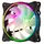 ქულერი 2E GAMING  Case fan (F120OI-ARGB), 120mm, 3+3pin 5V Aura, white blades, black frame,outer-inner LED, 2 image