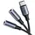 აუდიო ადაპტერი UGREEN AV144 (30732), Type C Male To 2x3.5 mm Female, Audio Cable, 25cm, Space Gray
