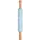 ცომის გასაბრტყელებელი Ardesto Rolling Pin Tasty baking , blue, 43,5 cm, silicone, wood.
