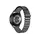 სმარტ საათის სამაჯური Stainless Steel Wrist Band 20mm Adjustable Hollow Watch Strap - Black