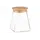 მინის ქილა Ardesto Jar Midori, 510ml, glass, bamboo, cone, transparent, 6 image