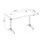 სათამაშო მაგიდა 2E GAMING Table OTOROSHI, 120х60x75cm, white-grey, 4 image