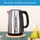 ელექტრო ჩაიდანი Midea MK-17S30A2, 2200W, 1.7L, Electric Kettle, Silver, 4 image