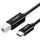 პრინტერის კაბელი UGREEN US241 (50446), USB-C Male To USB-B 2.0 Male, Printer Cable, 2M, Black