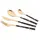 დანა ჩანგლის ნაკრები Ardesto AR1916MBS Gemini Marmo, 16pcs, Cutlery Set, Golden/Black, 2 image
