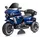ბავშვის ელექტრო მოტოციკლი 9199BLU ტყავის სავარძლითა და კაუჩუკის საბურავებით