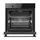 ჩასაშენებელი ღუმელი Hansa electrical, 77L, А, display, convection, black, 4 image