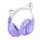 ყურსასმენი Hoco W42 Cat ears BT headphones purple grape, 2 image