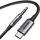 აუდიო ადაპტერი UGREEN CM734 (35056), Type-C to 3.5mm Aux Cable, 1M, Grey, 2 image