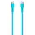 კაბელი TTEC USB-C - USB-C 60W PD/QC FAST CHARGING/DATA CABLE, 120CM, NEON BLUE, 3 image