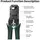 ჯეკმეიკერი UGREEN NW304 (35971), Crimping Tool, Black/Green, 4 image