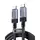 USB კაბელი UGREEN L705 (65175), 240W, Type-C to Type-C Cable, 1m, Grey, 2 image