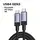 USB კაბელი UGREEN L705 (65175), 240W, Type-C to Type-C Cable, 1m, Grey, 3 image