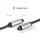 ოპტიკური აუდიო კაბელი UGREEN AV108 (10540), Toslink Optical Audio Cable, 2m, Black/Silver, 4 image
