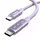 USB კაბელი UGREEN Uno L509 (65216), 100W, Type-C to Type-C Fast Charging Cable, 2M, Purple
