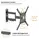 ტელევიზორის საკიდი Vertex VX-TV-WM06 Full-Motion TV Wall Mount 23"-65", 4 image