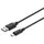 კაბელი KITs USB 2.0 to USB Type-C cable, 2A, black, 1m