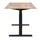 კომპიუტერის მაგიდა 2E Computer Desk CE150WOLD, height 62-128cm, electric motor, tabletop 150 75cm (aged wood), metal base (black), 4 image