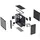 კომპიუტერის ქეისი ASUS PRIME AP303 TG BLACK, 6 image