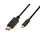 კაბელი Logilink UA0335 4K/60Hz USB Type-C 3.2 Gen1 to DP Cable Black 1.8m
