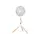 ვენტილატორი Sencor SFN 4080WH Tripod Stand Fan, Blade Diameter of 40cm, 3speed Level, Power 50W, Metal and Wood, 130x81x67