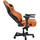 სათამაშო სავარძელი AndaSeat Chair Kaiser 4 V2, PVC leather, 6D-Armrests, orange, 3 image