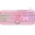 კლავიატურა 2E GAMING Membrane keyboard KG315 110key, USB-A, EN/UA, RGB, pink
