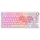 Royal Kludge RKR75-PM-XW RGB Mechanical Keyboard, Beige Switch, Hot Swappable, Wired, USB, Pink Melody