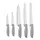 Set of spoons ARDESTO Gemini, 6pcs, stainless steel, plastic, grey 767637177955, 3 image