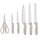 Ardesto Knives Set with block Gemini, 7pcs, stainless steel, plastic, beige, 3 image