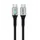 Cable Logilink CU0423 USB Type-C 100W 480Mbps LED nylon metal Black 1.5m, 2 image