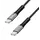 Cable Logilink CU0423 USB Type-C 100W 480Mbps LED nylon metal Black 1.5m
