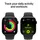 Smartwatch Apple Watch Series 11 GPS 42mm Jet Black Aluminium Case with Black Sport Band - S/M (MEQT4RK/A), 6 image