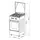 Stove Oz OG 5040 BL / 4Gas / Gas Oven / 50x50x85cm / FFD / Mate Black, 2 image