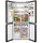 Refrigerator ARDESTO multi-door, 177.5x86x75, 4 doors, A++, NF, fresh zone, black (glass), 6 image