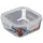 Container Ardesto Food storage container Gemini 0.8l, borosilicate glass, plastic, square, transparent, 4 image