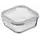 Container Ardesto Food storage container Gemini 1.23l, borosilicate glass, plastic, square, transparent