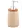Soap dispenser ARDESTO Prestigio 420ml, dolomite, bamboo, plastic, beige 767637180665, 2 image