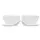 Set for snack, 3pcs, porcelain, white, 3 image