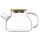 Ardesto Teapot Gemini 800ml, borosilicate glass, bamboo, transparent, 2 image