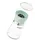 Ardesto Salt and Pepper Mill Gemini, 180ml, glass, plastic, transparent, green, 2 image